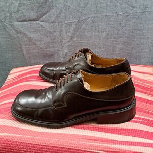 %MEZLAN 'Alcoy' Brown Leather Apron Toe Oxfords Men Sz. 12M / D10